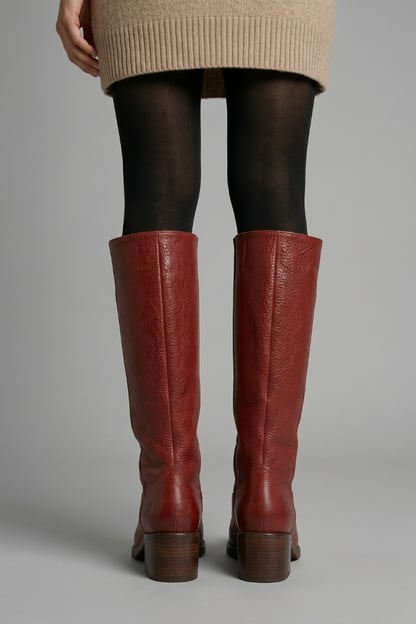 Lesley | Women's Chunky Mid Calf Boots