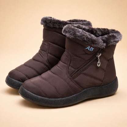 Caroline | Women's Quilted Fur-Lined Snow Boots