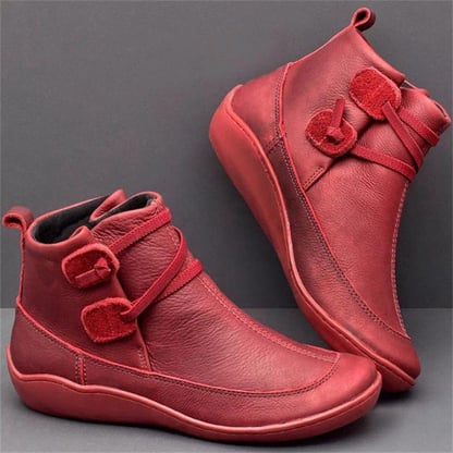 Hannah | Women's Casual Flat Leather Ankle Boots