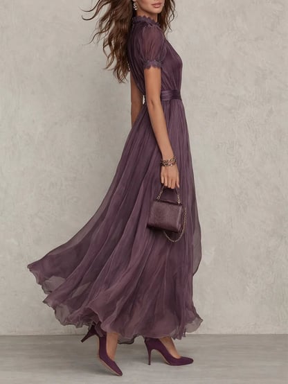 Patricia | Women's Pleated Semi Formal Maxi Dress