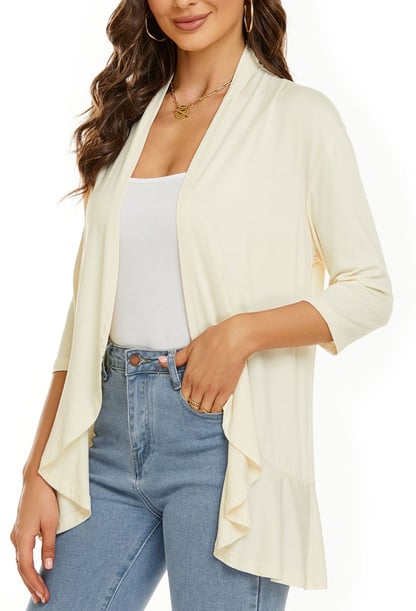 Sharon | Women's Lightweight Draped Cardigan