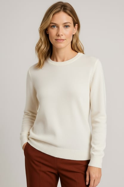 Ava | Women's Soft Crewneck Cashmere Sweater