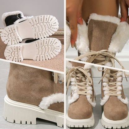 Portia | Women's Lug-Sole Faux Fur Winter Boots