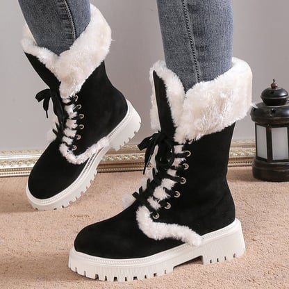 Portia | Women's Lug-Sole Faux Fur Winter Boots