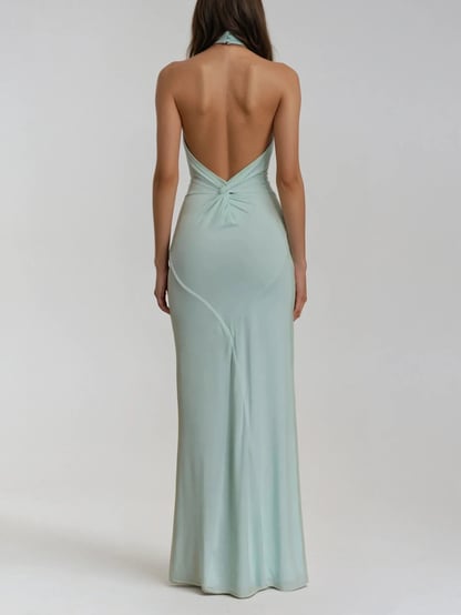 Sharon | Women's Halter Formal Maxi Dress