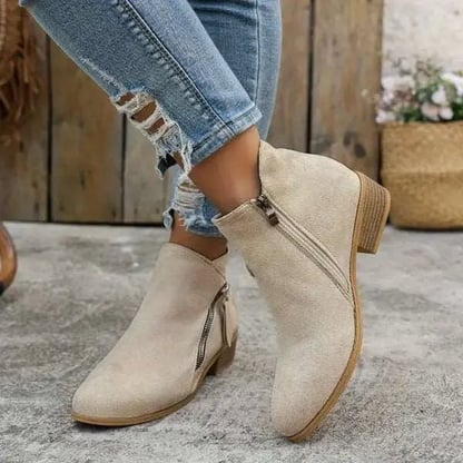 Molly | Women's Chunky Suede Ankle Boots