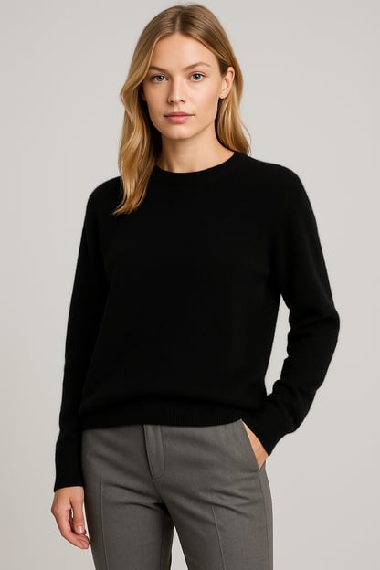 Ava | Women's Soft Crewneck Cashmere Sweater