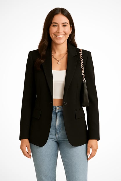 Rosie | Women's Tailored Single-Button Blazer Jacket