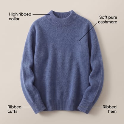 Gillian | Women's Soft Ribbed Cashmere Sweater