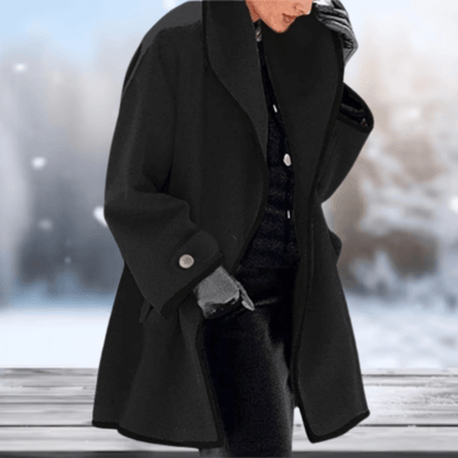 Nicola | Women's Oversized Notch-Lapel Wool Coat