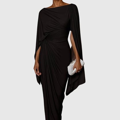 Cecily | Women's Draped Maxi Formal Dress