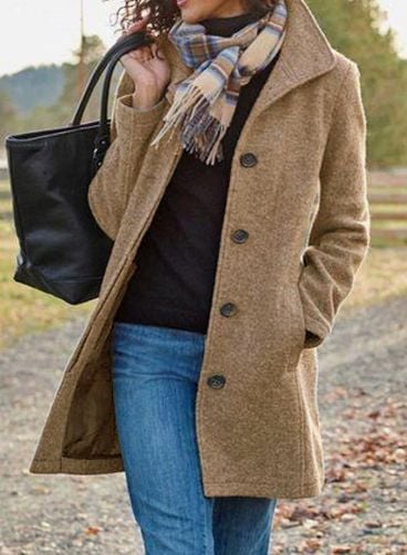 Esme | Women's Classic Button Winter Coat