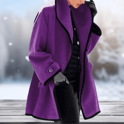 Nicola | Women's Oversized Notch-Lapel Wool Coat