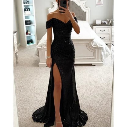 Beatrice | Women's Sequined Evening Maxi Dress