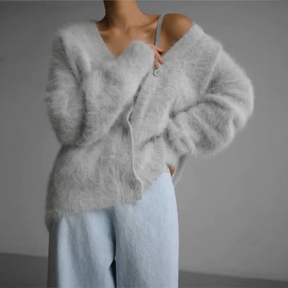 Ava | Women's Oversized Fuzzy Cardigan