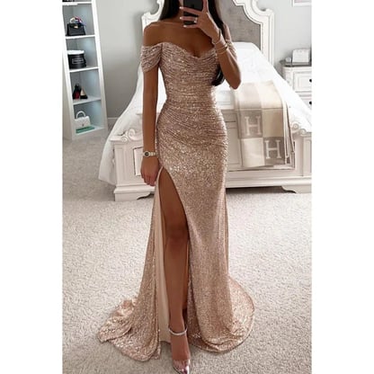 Beatrice | Women's Sequined Evening Maxi Dress