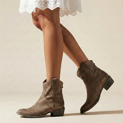 Emily | Women's Chunky Cowboy Ankle Boots