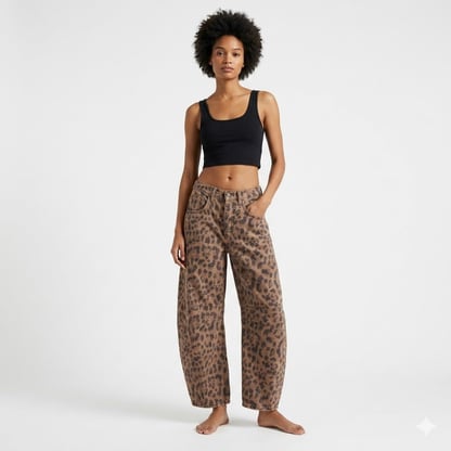 Abigail | Women's High Waisted Barrel Jeans