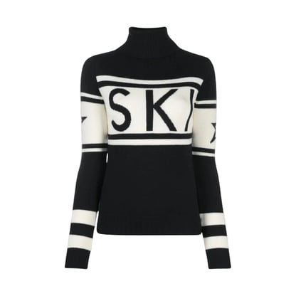 Margaret | Women's Striped Turtleneck Wool Sweater