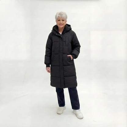 Beatrice | Women's Quilted Hooded Long Puffer Jacket