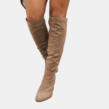 Isabella | Women's Stretchy Suede Over the Knee Boots