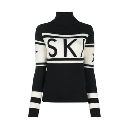 Margaret | Women's Striped Turtleneck Wool Sweater