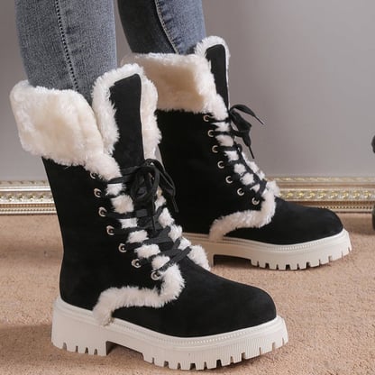 Portia | Women's Lug-Sole Faux Fur Winter Boots