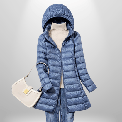 Samantha | Women's Hooded Long Puffer Jacket