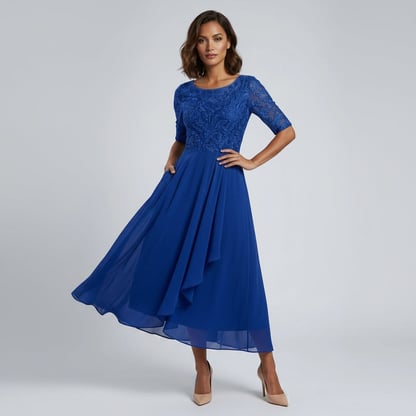 Fenella | Women's Elegant Evening Midi Dress
