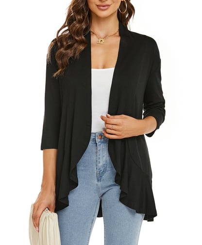 Sharon | Women's Lightweight Draped Cardigan