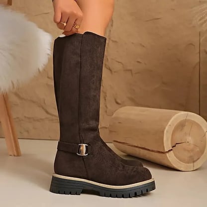 Georgia | Women's Lug-Sole Knee High Boots