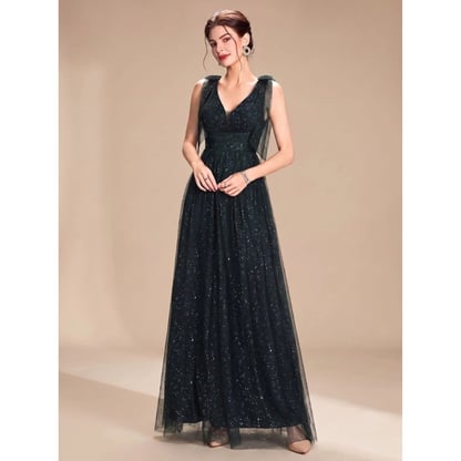 Florence | Women's Sleeveless Sequin Maxi Evening Dress