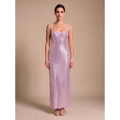Eliza | Women's Backless Sequin Maxi Evening Dress