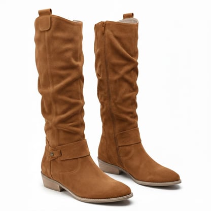 Sienna | Women's Ruched Knee High Boots