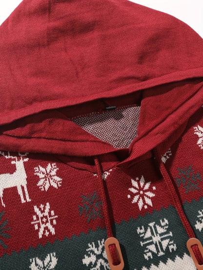 Stephen | Men's Festive Christmas Sweater with Hoodie