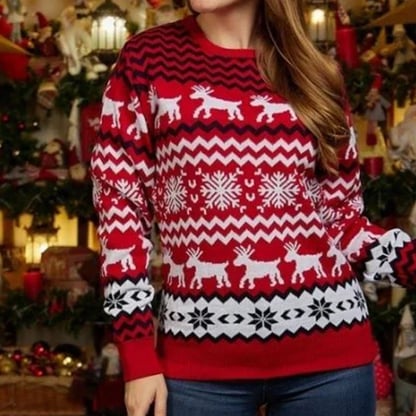 Christine | Women's Festive Drune Weihnachtspullover