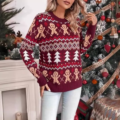Wendy | Women's Festive Jacquard Christmas Sweater