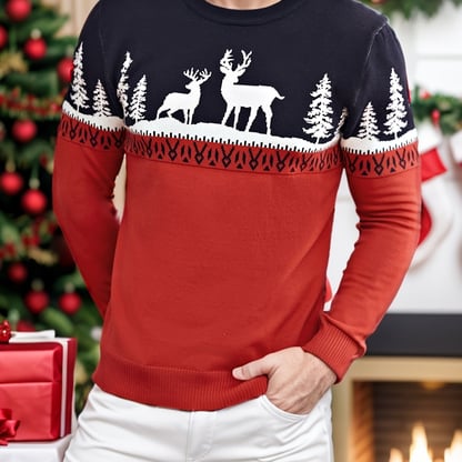 Oliver | Men's Cozy Festive Christmas Sweater