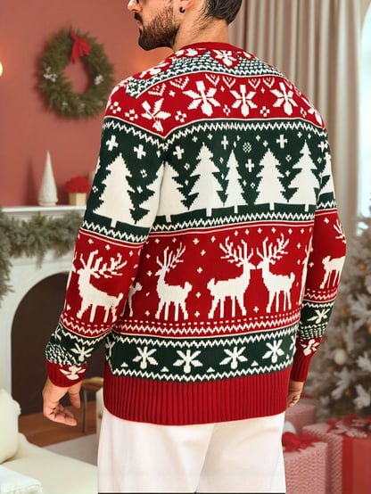 Thomas | Men's Festive Printed Christmas Sweater