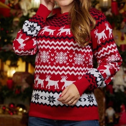 Christine | Women's Festive Drune Weihnachtspullover