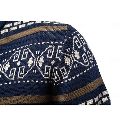Nathan | Men's Patterned Knitted Christmas Cardigan