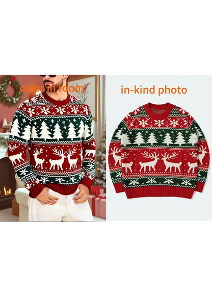 Thomas | Men's Festive Printed Christmas Sweater