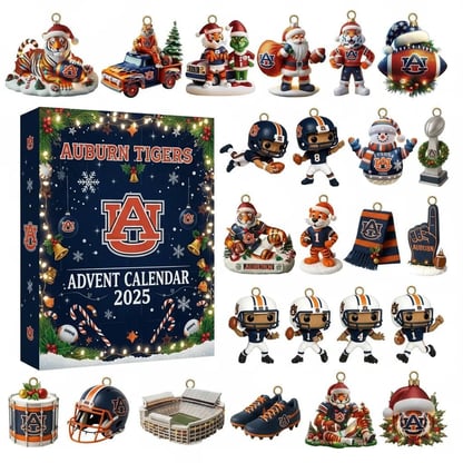 Christmas 25-day Advent Calendar with surprises Auburn Tigers Decorative Countdo