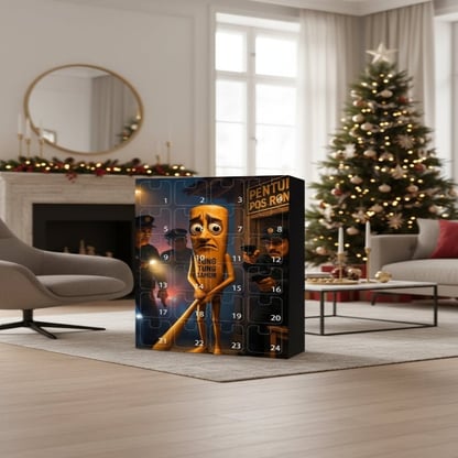 Christmas 24-day Advent Calendar with ornaments Festive Display Box