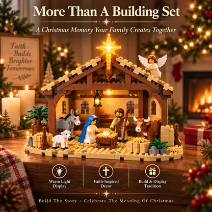 Christmas Illuminated Nativity Set