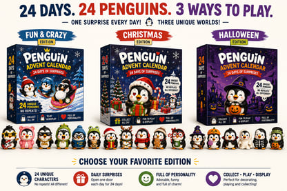 Penguin Advent Calendar Collectible Surprise Set
