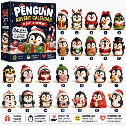 Penguin Advent Calendar Collectible Surprise Set