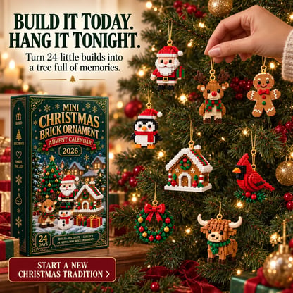 Mini Christmas Brick Ornament Advent Calendar