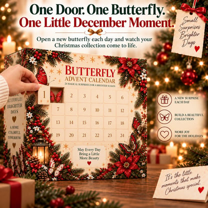 Butterfly Advent Calendar with 24 Magical Surprises