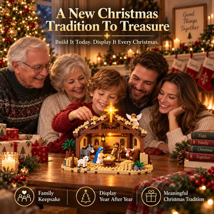 Christmas Illuminated Nativity Set